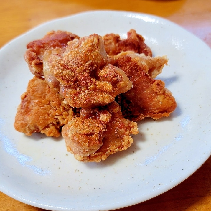 油大さじ３で作る鶏の唐揚げ